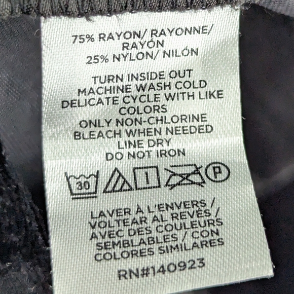 Loft The Peyton Trousers Pants Velvet 6 Black Wide Legs Career Pleated Front NWT - Picture 4 of 11